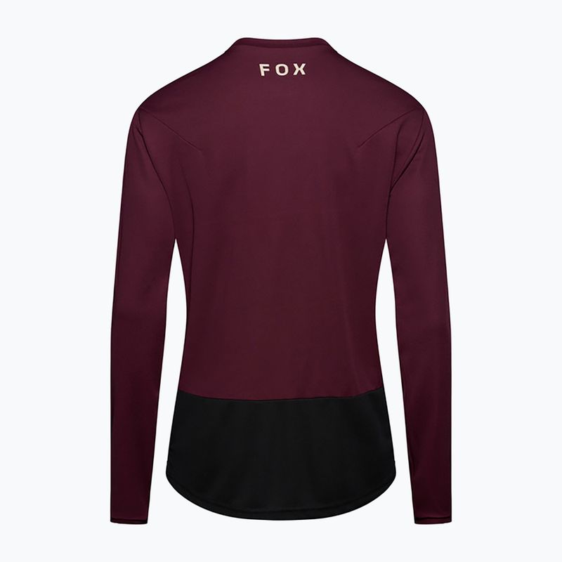 Longsleeve rowerowy męski Fox Racing Ranger Fox Head LS dark maroon 6