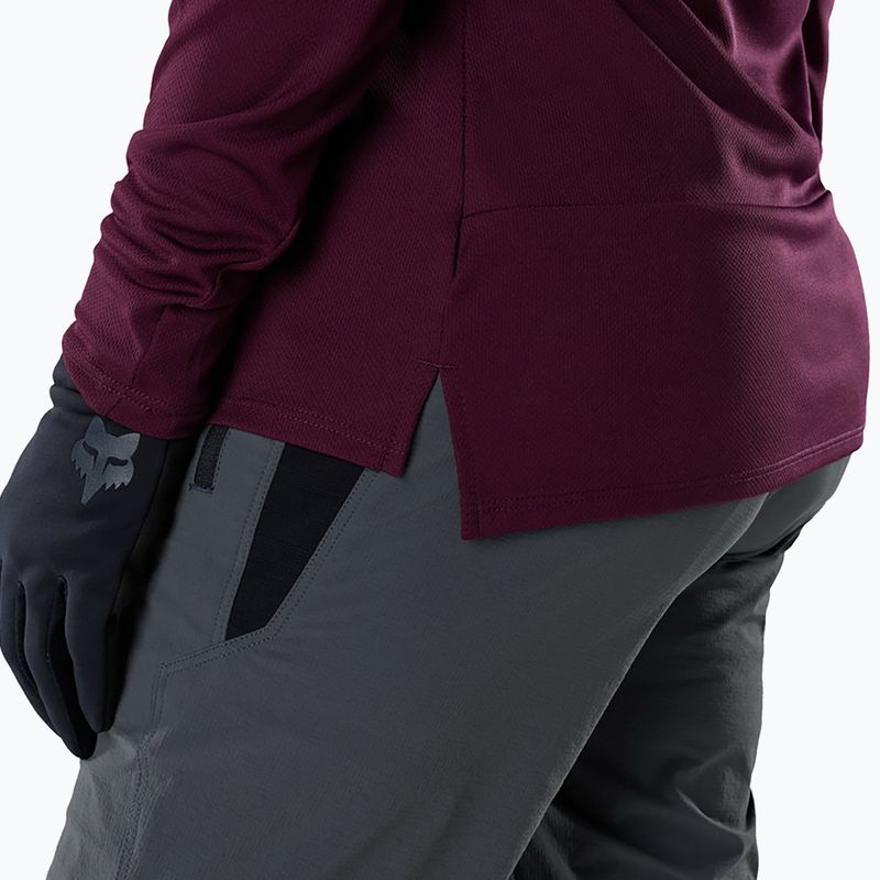 Longsleeve rowerowy damski Fox Racing Ranger Fox Head LS dark maroon 4