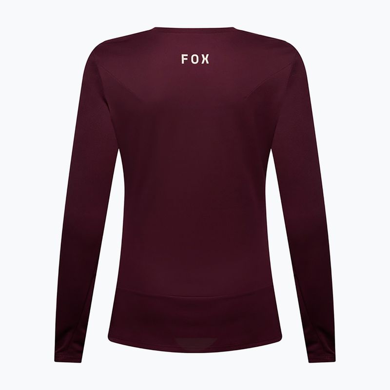 Longsleeve rowerowy damski Fox Racing Ranger Fox Head LS dark maroon 6