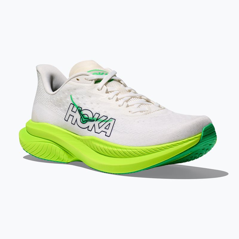 Buty do biegania męskie HOKA Mach 6 white/neon lime 8