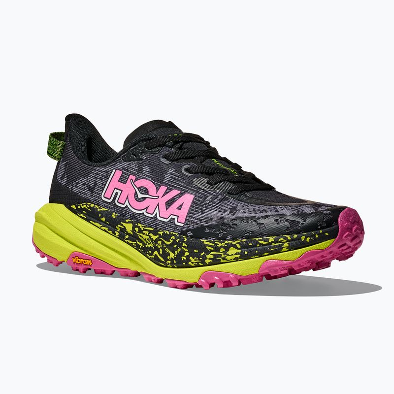 Buty do biegania damskie HOKA Speedgoat 6 black/neon rose 8