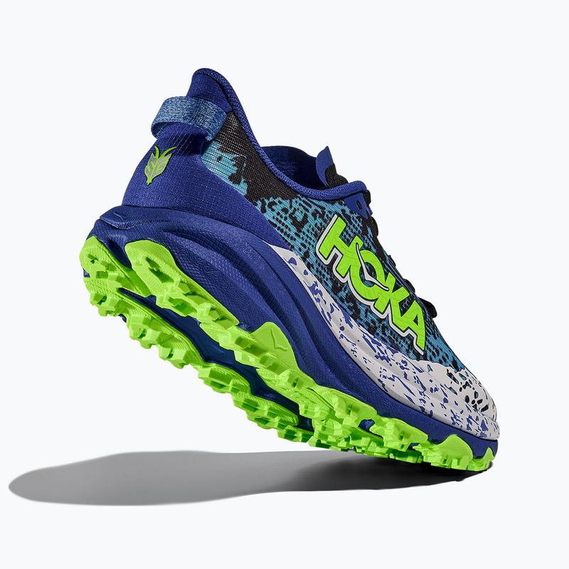 Buty do biegania dziecięce HOKA Speedgoat 6 night sky/neon lime 12
