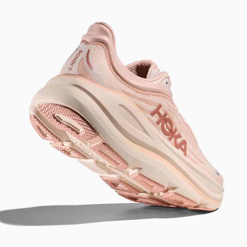 Buty do biegania damskie HOKA Bondi 9 rose latte/rose cream 5