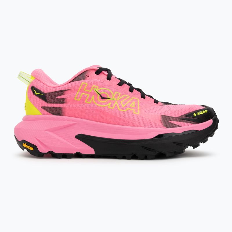 Buty do biegania męskie HOKA Mafate 5 neon rose/black 2