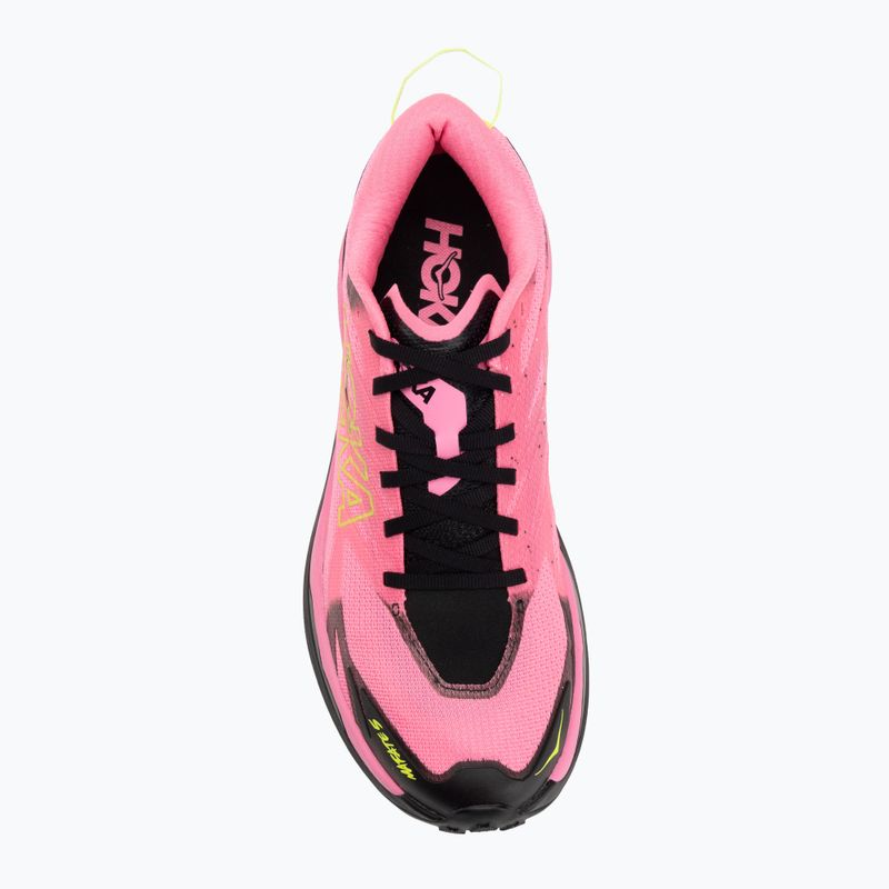 Buty do biegania męskie HOKA Mafate 5 neon rose/black 5