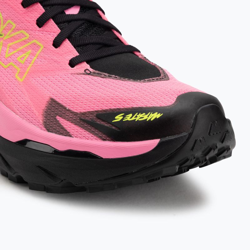 Buty do biegania męskie HOKA Mafate 5 neon rose/black 7