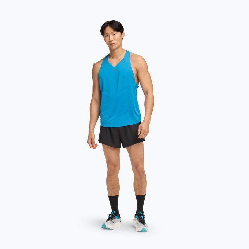 Koszulka do biegania męska HOKA Race Singlet hoka blue 2