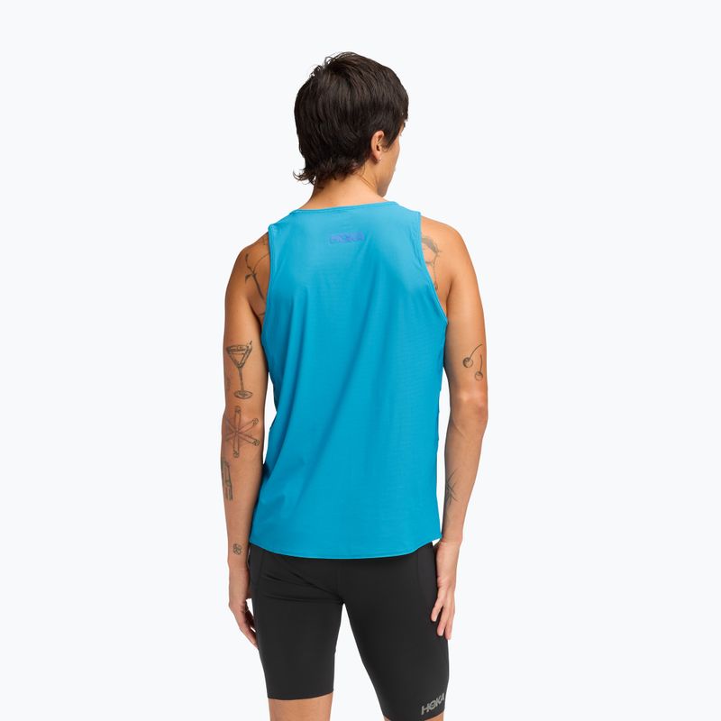 Koszulka do biegania męska HOKA Airolite Tank 2.0 hoka blue 3