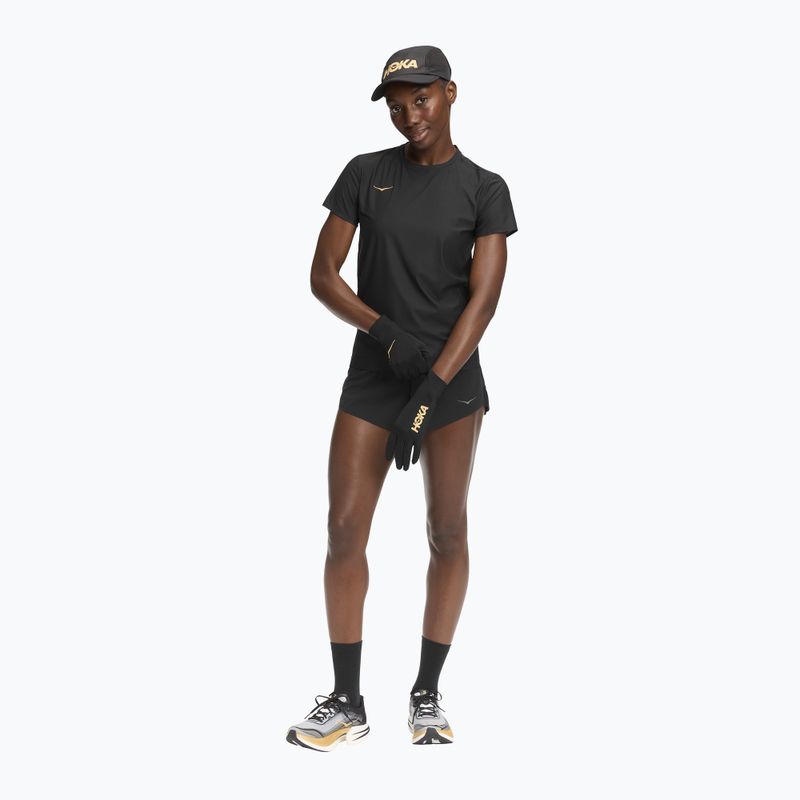 Koszulka do biegania damska HOKA Airolite 2.0 black/gold 2