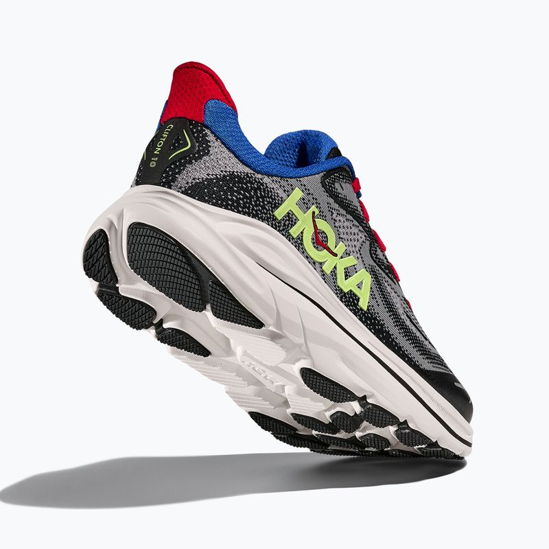 Buty do biegania dziecięce HOKA Clifton 10 foggy grey/black 5