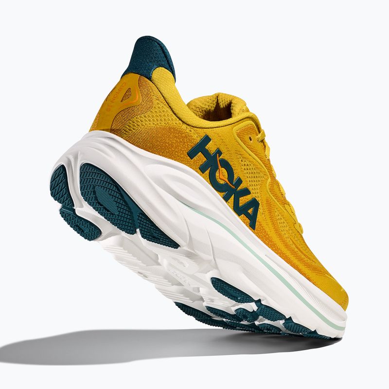 Buty do biegania męskie HOKA Clifton 10 yellow gold/tidal wave 12