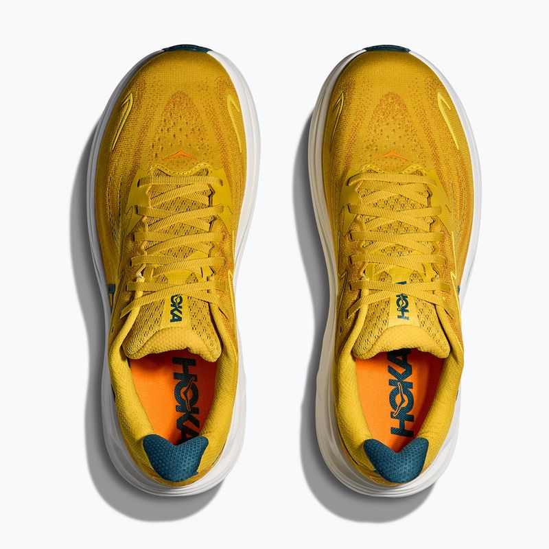 Buty do biegania męskie HOKA Clifton 10 yellow gold/tidal wave 14