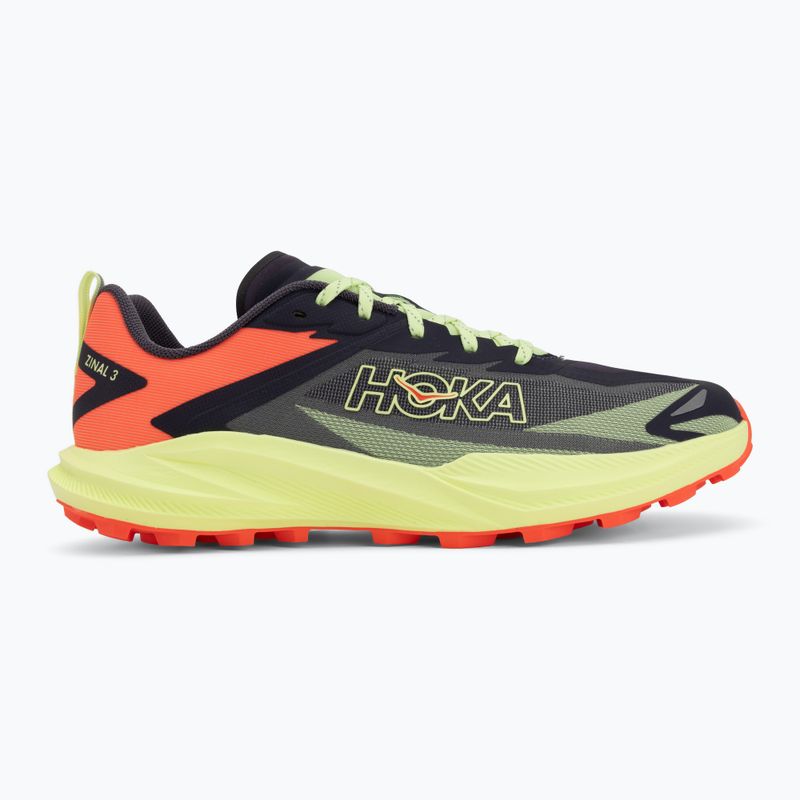 Buty do biegania męskie HOKA Zinal 3 squid ink/neon yuzu 2