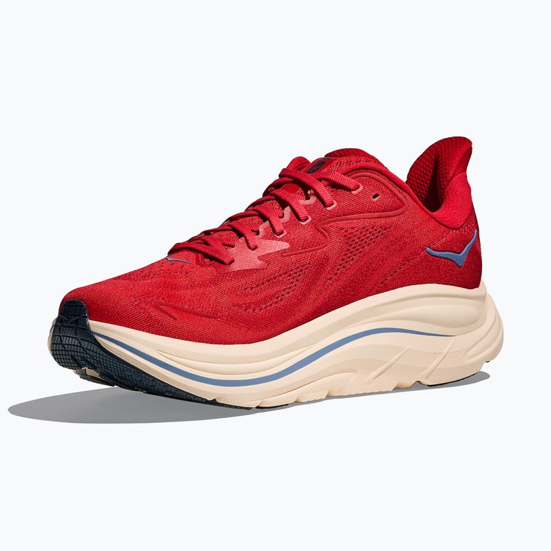 Buty do biegania męskie HOKA Clifton 10 vermillion/varsity navy 4