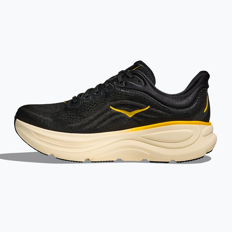 Buty do biegania męskie HOKA Bondi 9 carbon black/yellow gold 3