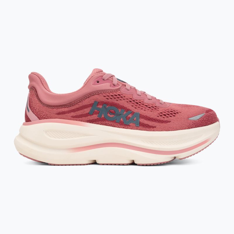 Buty do biegania damskie HOKA Bondi 9 Wide lingonberry/cranberry 2