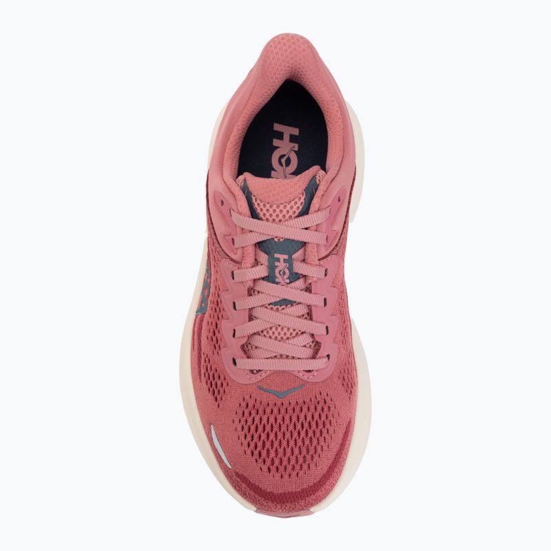 Buty do biegania damskie HOKA Bondi 9 Wide lingonberry/cranberry 5