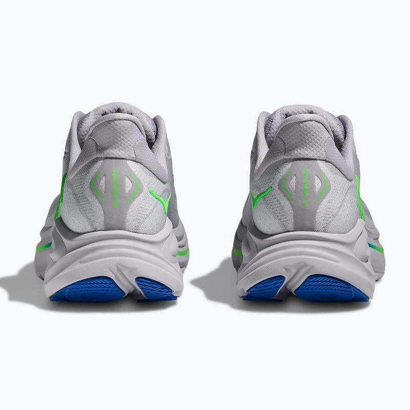 Buty do biegania męskie HOKA Clifton 10 Wide ash grey/neon green 6