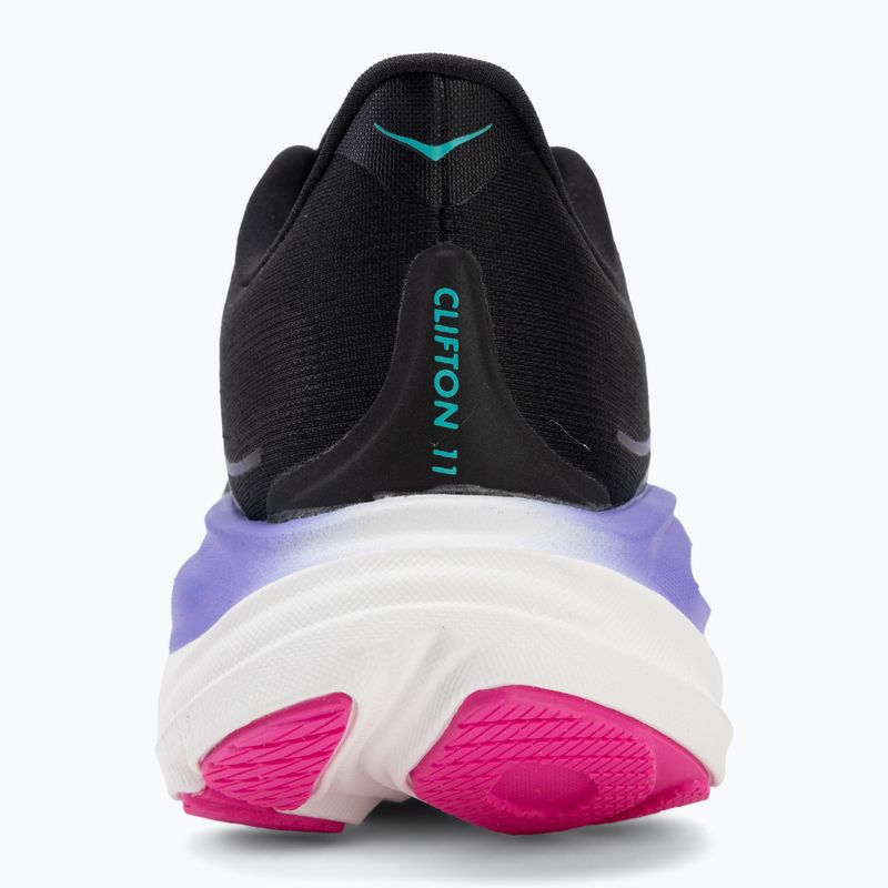 Buty do biegania damskie Hoka Clifton 11 black/neon nebula 6