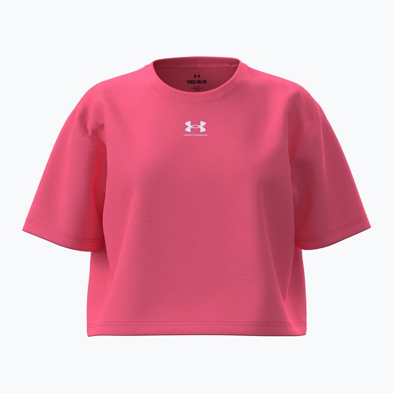 Koszulka dziecięca Under Armour Rival pink 5