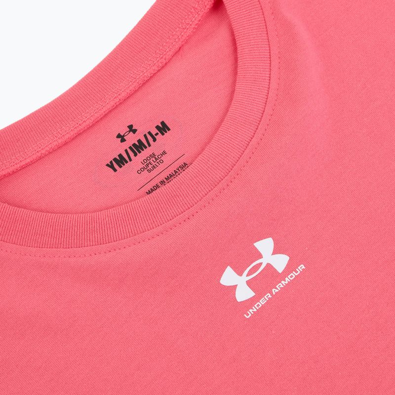 Koszulka dziecięca Under Armour Rival pink 3