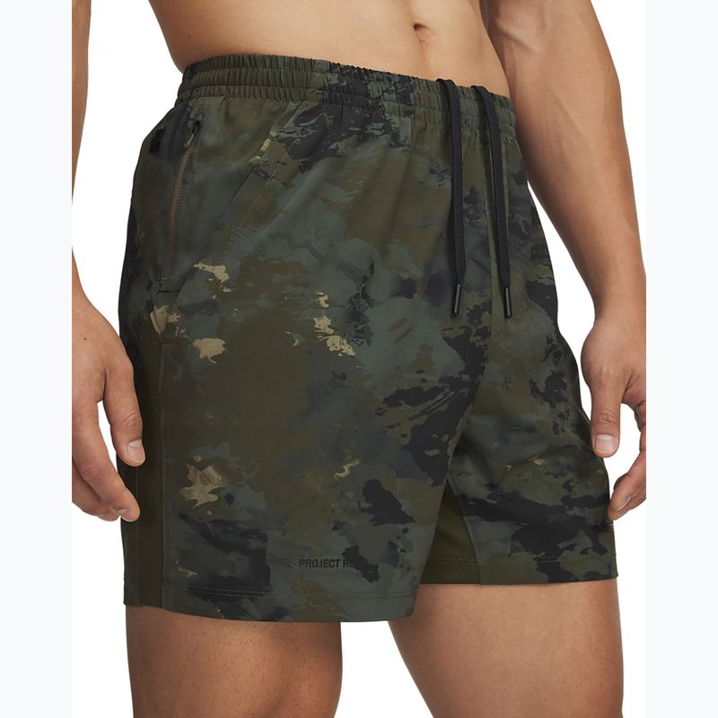 Spodenki treningowe męskie Under Armour Project Rock Ultimate expedition green/black 4
