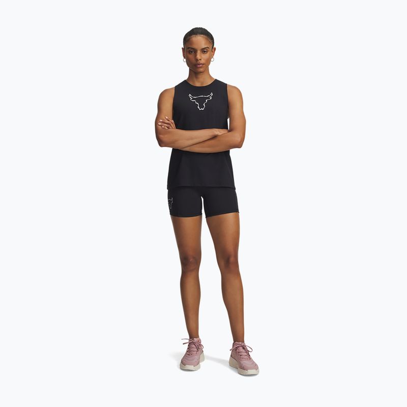 Spodenki treningowe damskie Under Armour Project Rock Middie black/anthracite 2