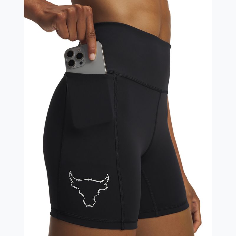 Spodenki treningowe damskie Under Armour Project Rock Middie black/anthracite 4
