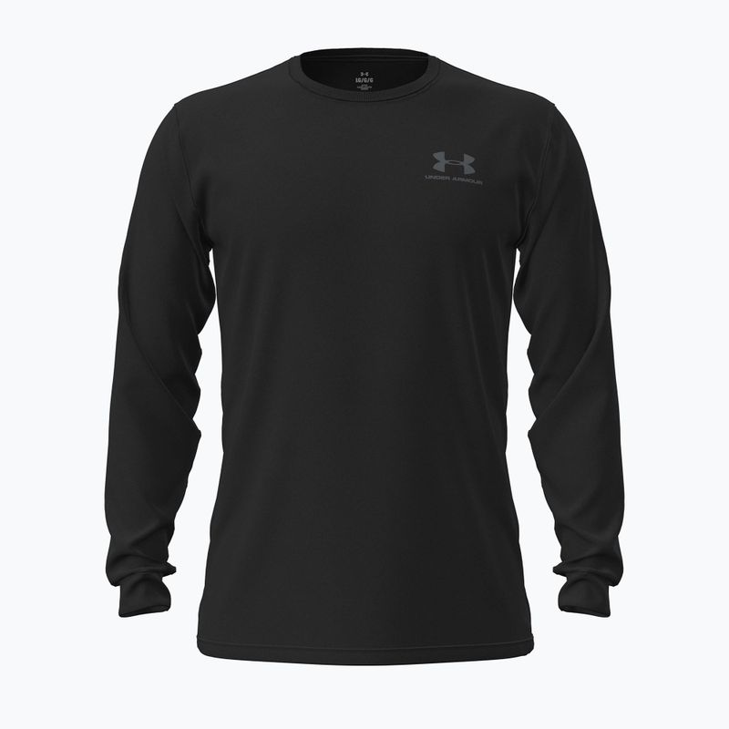 Longsleeve męski Under Armour Sportstyle Left Chest LS black/pitch gray
