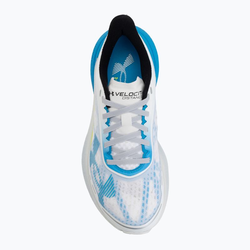 Buty do biegania damskie Under Armour Velociti Distance white/orange bloc/metallic silver 5