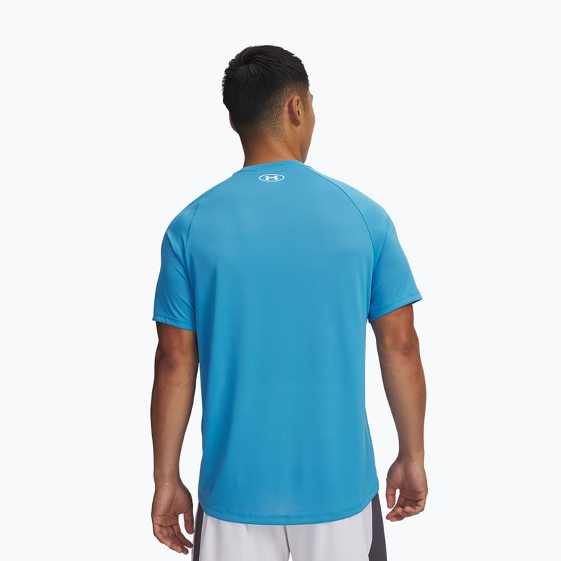 Koszulka treningowa męska Under Armour Tech 2.0 ether blue/white 2