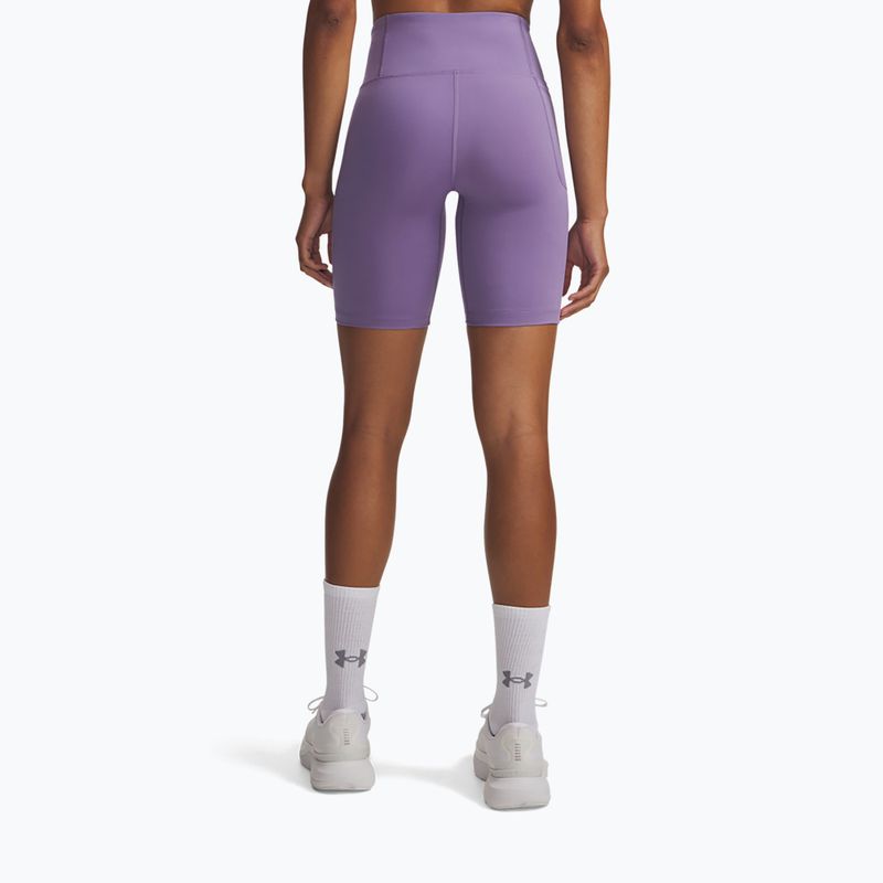 Spodenki treningowe damskie Under Armour Motion Bike EMEA purple luxe/white 3