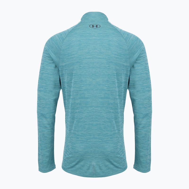 Longsleeve męski Under Armour Tech Textured 1/2 Zip boundless blue/black 2