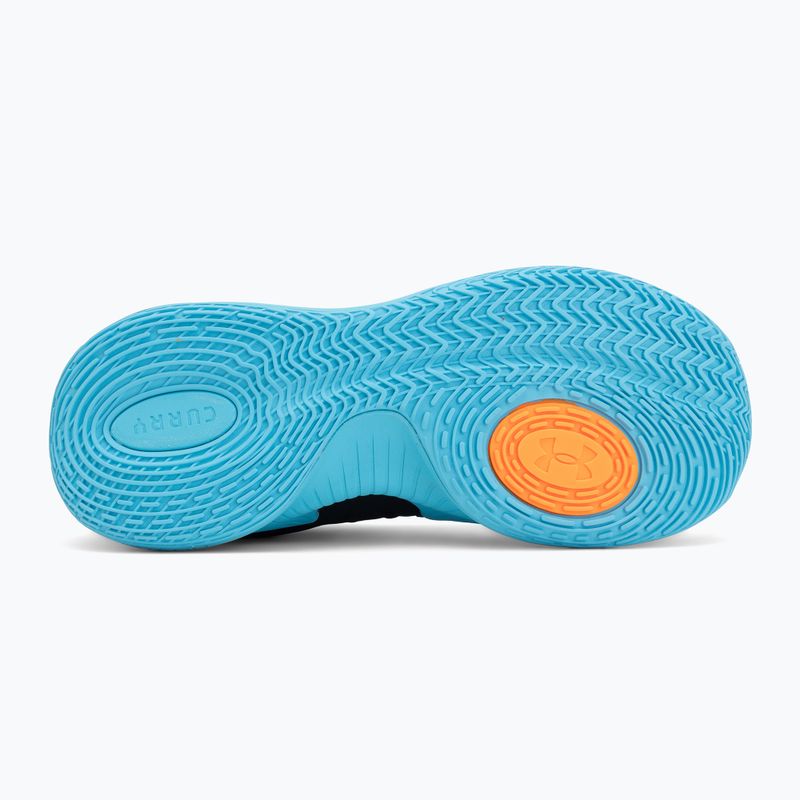 Buty do koszykówki Under Armour Curry Splash 26 black/blue blur/blaze orange 4