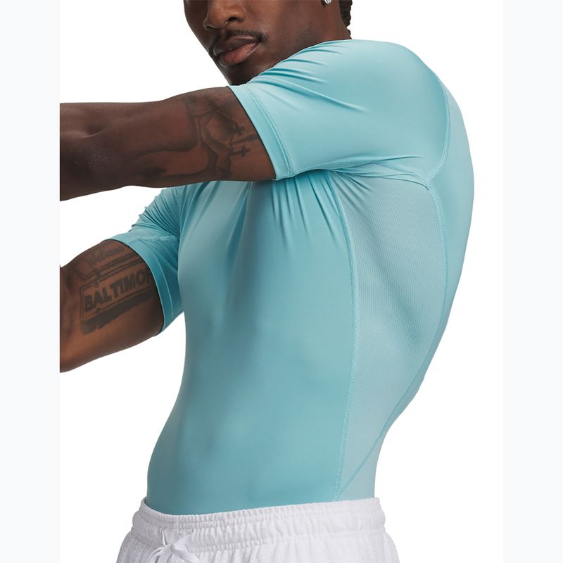 Koszulka treningowa męska Under Armour HG Armour Comp blue haze/white 3