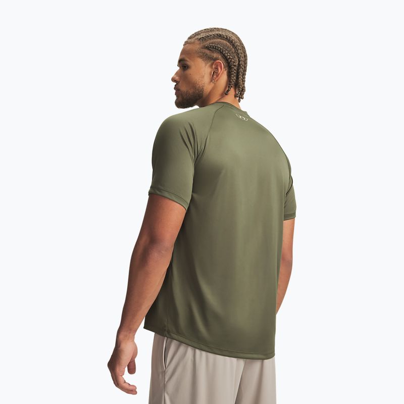 Koszulka treningowa męska Under Armour Tech Graphic Tee Marine Od Green/City Khaki 2