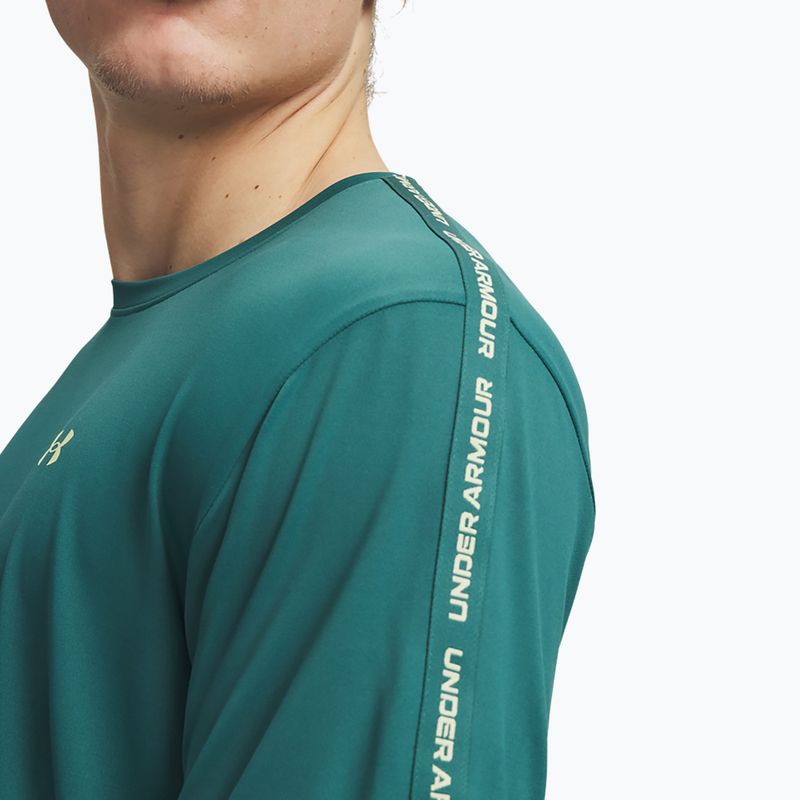 Koszulka treningowa męska Under Armour Tech Taping rack green/fade green 3