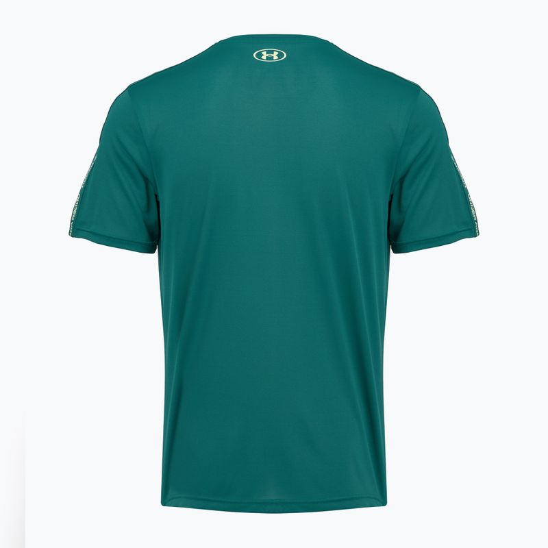 Koszulka treningowa męska Under Armour Tech Taping rack green/fade green 5