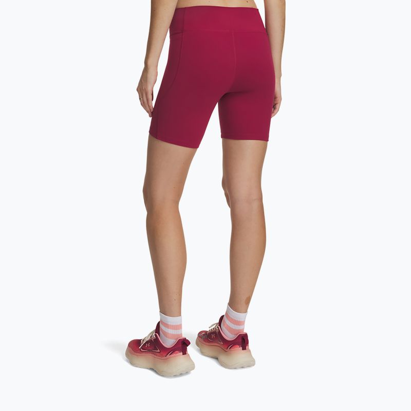Spodenki treningowe damskie Under Armour Motion Bike Shorts claret/ox blood 3