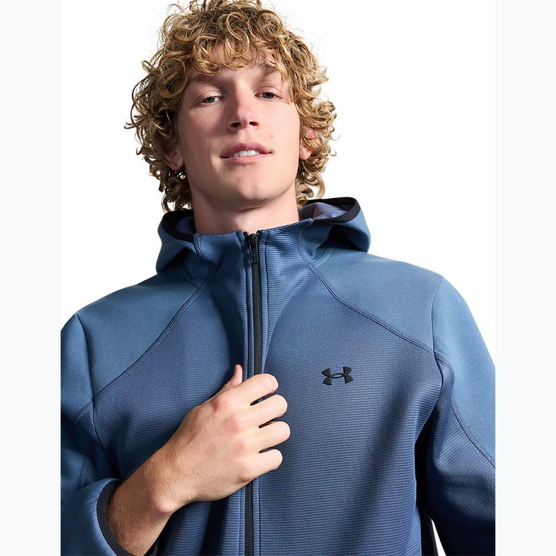 Bluza treningowa męska Under Armour Unstoppable Fleece downpour gray/black 5