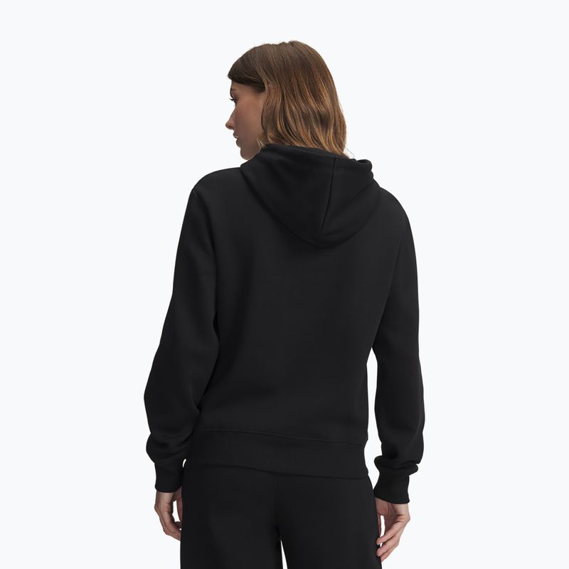 Bluza damska Under Armour Rival Fleece Hoodie ultimate black/white 2