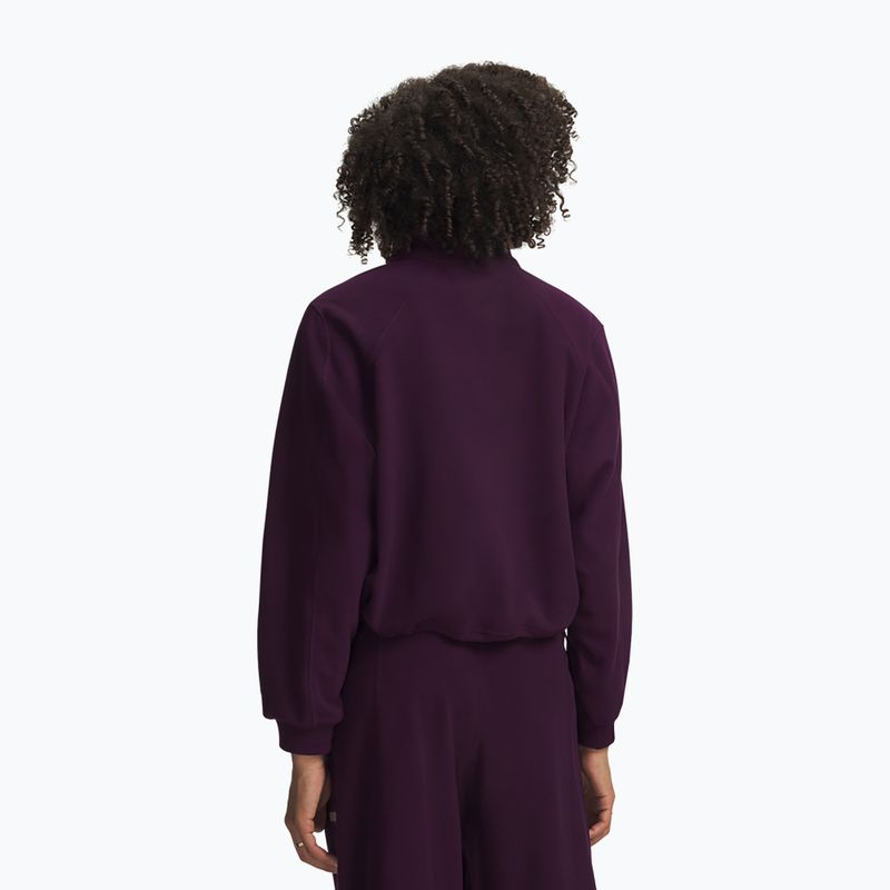 Bluza treningowa damska Under Armour Performance Fleece Qz purple echo/purple echo 2