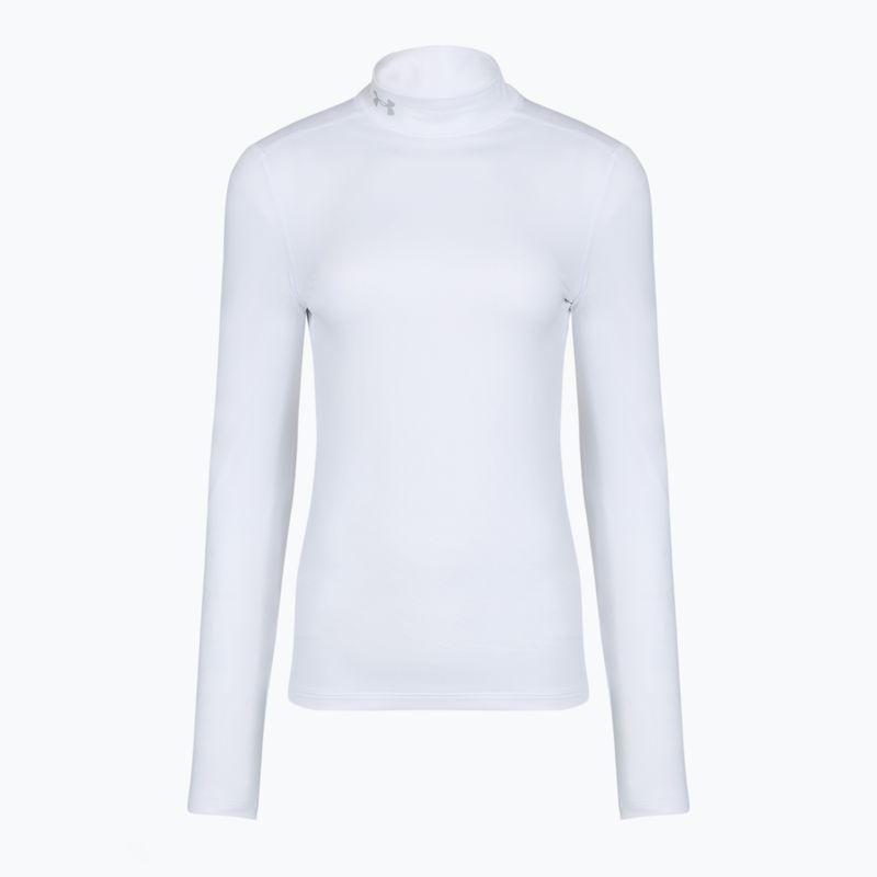 Longsleeve treningowy damski Under Armour ColdGear Mock LS white/halo gray 4