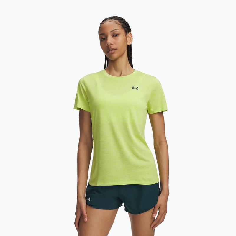 Koszulka treningowa damska Under Armour Tech Twist green citrine/arden green