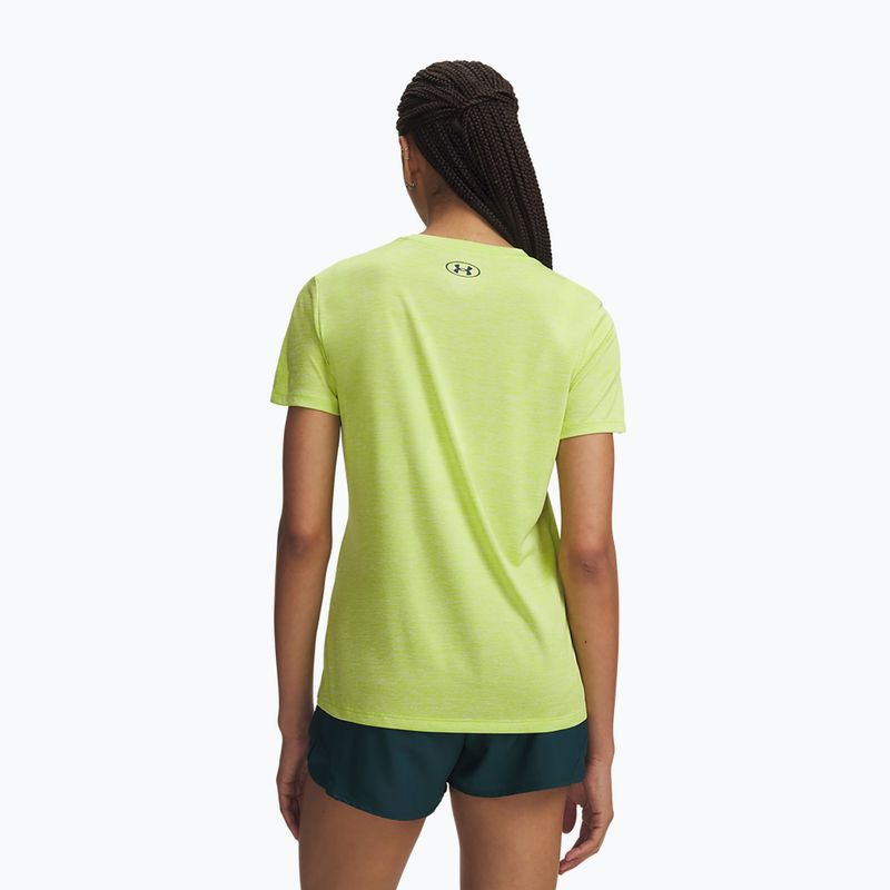 Koszulka treningowa damska Under Armour Tech Twist green citrine/arden green 2