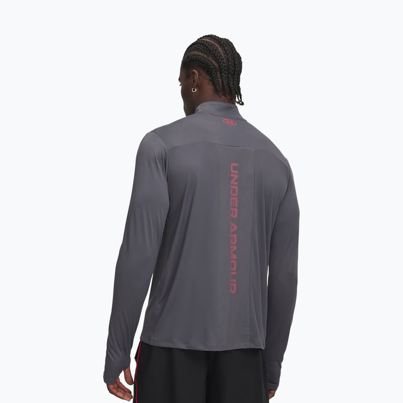 Bluza męska Under Armour Tech Utility 1/4 Zip castlerock/racer red 2