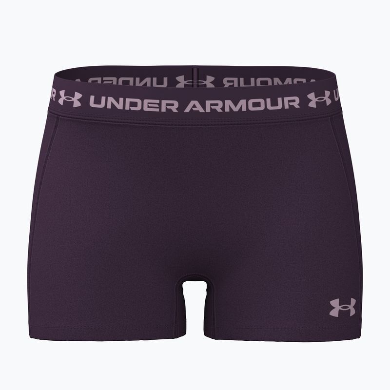 Spodenki treningowe damskie Under Armour HeatGear Shorty purple echo/mauve pink