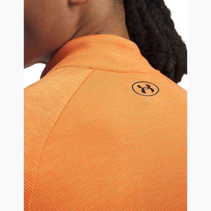 Bluza męska Under Armour Tech Textured 1/2 Zip LS outrageous orange/black 3