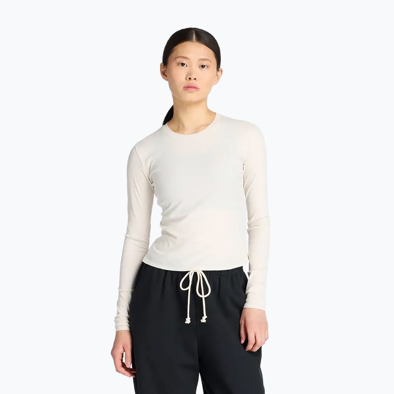 Longsleeve damski New Balance Micro-Rib white