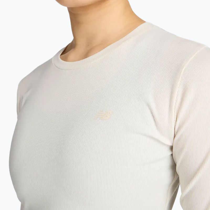 Longsleeve damski New Balance Micro-Rib white 4